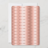 Invitation Fête des mariées de ruban rose Gold (Dos)