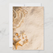 Invitation Fête des mariées de sable de la corde des coquilla (Dos)