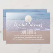 Invitation Fête des mariées de sable de plage de mariage (Devant / Derrière)