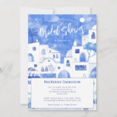 Invitation Fête des mariées de Santorin (Devant)