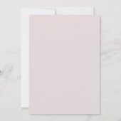 Invitation Fête des mariées de script botanique blanc Dusty r (Dos)