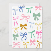 Invitation Fête des mariées de script de noeud de noeud de ru (Dos)