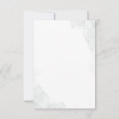 Invitation Fête des mariées de script Eucalyptus aquarelle (Dos)