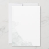 Invitation Fête des mariées de script Eucalyptus aquarelle (Dos)