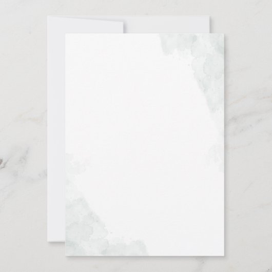 Invitation Fête des mariées de script Eucalyptus Greenery (Dos)