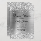 Invitation Fête des mariées de script fantaisie de la plume a (Devant / Derrière)