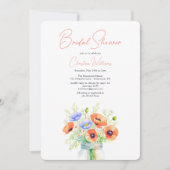 Invitation Fête des mariées de script Fleur sauvage Floral mo (Devant)