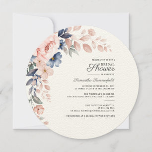 Invitation Fête des mariées de script Floral Aquarelle