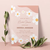 Invitation Fête des mariées de script Floral Retro Rose Boho