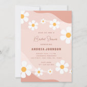 Invitation Fête des mariées de script Floral Retro Rose Boho  (Devant)