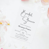 Invitation Fête des mariées de script moderne