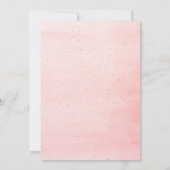 Invitation Fête des mariées de script rose Pearls Prosecco (Dos)
