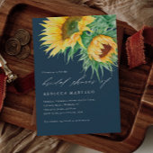 Invitation Fête des mariées de script rustique de couleur de