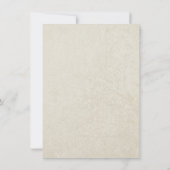 Invitation Fête des mariées de sébaste et de ruban jaune (Dos)