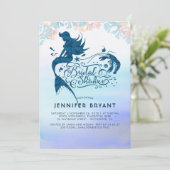 Invitation Fête des mariées de sirène sous la mer de l'amour (Debout devant)