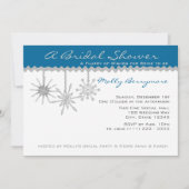 Invitation Fête des mariées de snowflake (Devant)