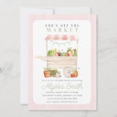 Invitation Fête des mariées de socle végétale du marché agric (Devant)