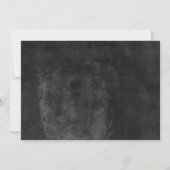 Invitation Fête des mariées de tableau de bord rustique à ana (Dos)