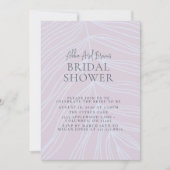 Invitation Fête des mariées de texte de script dusty minimale (Devant)