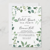 Invitation Fête des mariées de thé à base de feuilles vertes  (Devant)