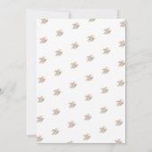 Invitation Fête des mariées de thé à brunch rose pâle Floral (Dos)