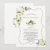Invitation Fête des mariées de thé à la Parties scintillant d (Devant / Derrière)