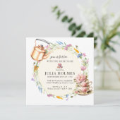 Invitation Fête des mariées de thé du jardin (Debout devant)