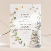 Invitation Fête des mariées de thé fleur sauvage