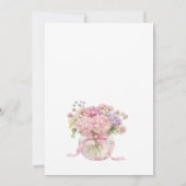 Invitation Fête des mariées de thé Victorian Dusty Blue Garde (Dos)