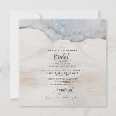 Invitation Fête des mariées de toile artistique (Devant)