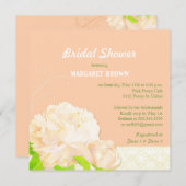 Invitation Fête des mariées de tourbe d'aquarelle (Devant / Derrière)