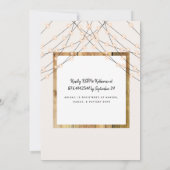 Invitation Fête des mariées de tournesol Boho Rustic Lights (Dos)