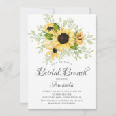 Invitation Fête des mariées de tournesol d'automne Brunch (Devant)