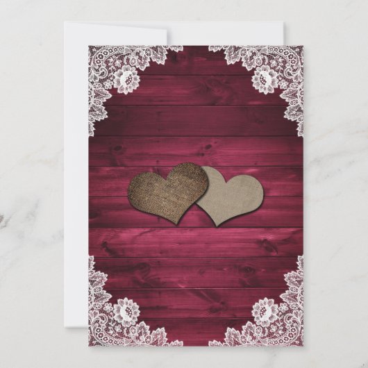 Invitation Fête des mariées de tournesol en dentelle de bois (Dos)