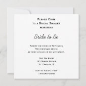 Invitation Fête des mariées de tournesol jaune (Dos)