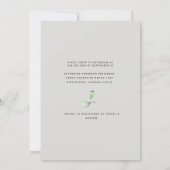 Invitation Fête des mariées de tournesol photo Eucalyptus (Dos)