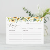 Invitation Fête des mariées de tournesol Recette (Debout devant)