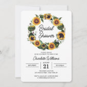 Invitation Fête des mariées de tournesols (Devant)