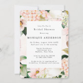 Invitation Fête des mariées de tulipe à la crème de pêche (Devant)