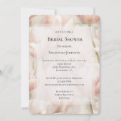 Invitation Fête des mariées de tulipes à crème rose pâle (Devant)