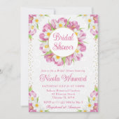 Invitation Fête des mariées de tulipes et de jonquilles d'aqu (Devant)