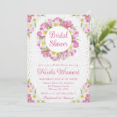 Invitation Fête des mariées de tulipes et de jonquilles d'aqu (Debout devant)