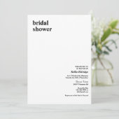 Invitation Fête des mariées de type moderne simple (Debout devant)