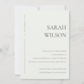 INVITATION FÊTE DES MARIÉES DE TYPOGRAPHIE BLANCHE ET NOIR MI (Devant)