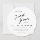 Invitation Fête des mariées de typographie de script moderne (Devant)