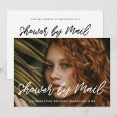 Invitation Fête des mariées de typographie moderne par mail p (Devant / Derrière)