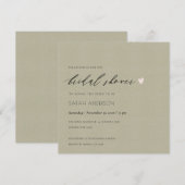 INVITATION FÊTE DES MARIÉES DE TYPOGRAPHIE SIMPLE ET ÉLÉGANTE (Devant / Derrière)