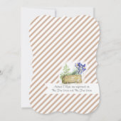 Invitation Fête des mariées de vélos rétro (Dos)