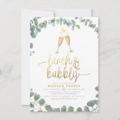 Invitation Fête des mariées de verdure Eucalyptus pour le déj (Devant)