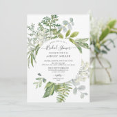 Invitation Fête des mariées de verdure forestière (Debout devant)